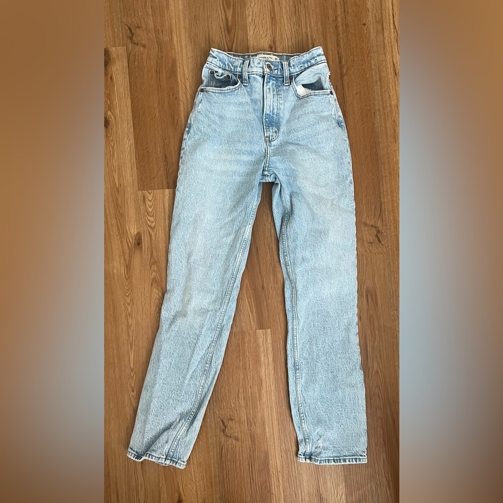 abercrombie curve love 90s straight high rise